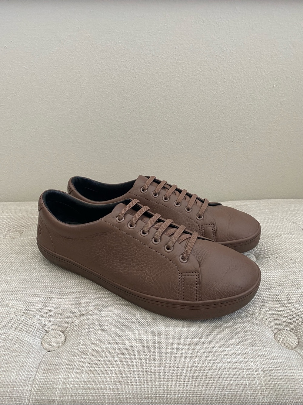 Birchbury Bramford Brown Leather Sneakers